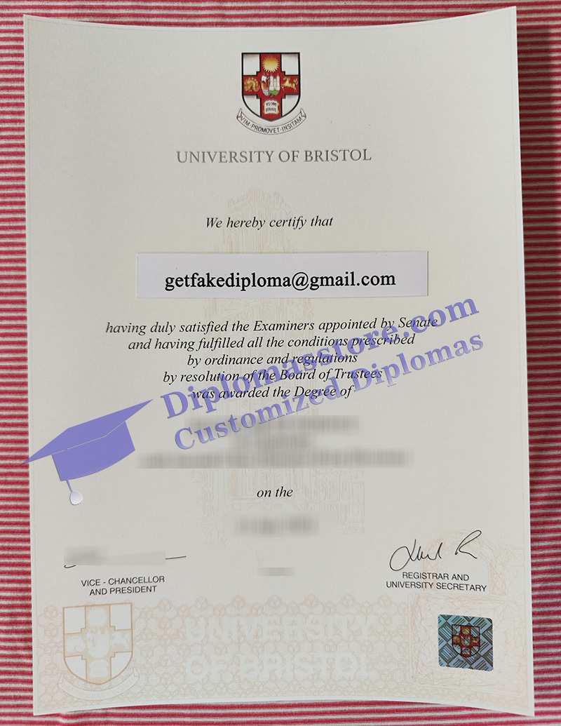 University of Bristol degree, University of Bristol diploma,