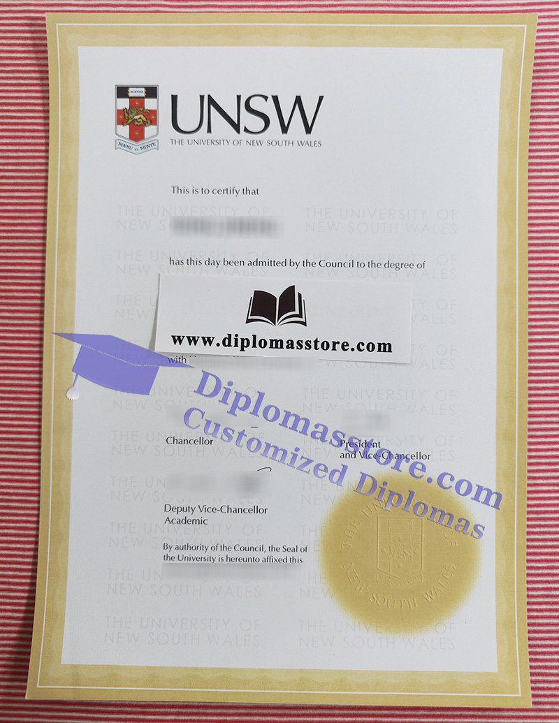 University of New South Wales degree, UNSW diploma,