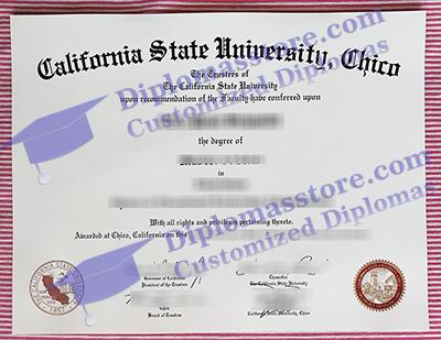 California State University Chico diploma
