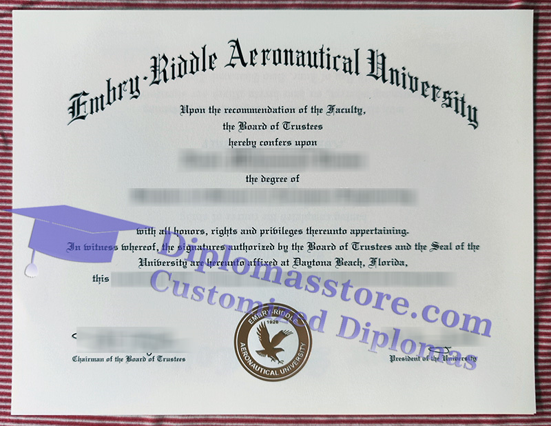 Embry-Riddle Aeronautical University diploma, ERAU degree,