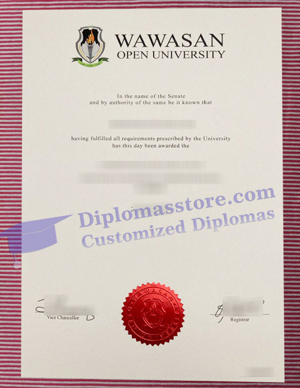 Wawasan Open University degree, Wawasan Open University diploma,