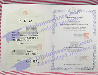 University of Tokyo degree, 東京大学卒業証書,