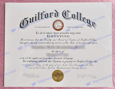 Guilford College certificate