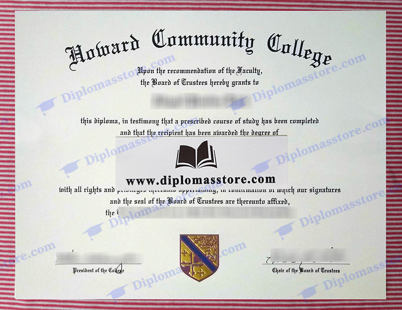 Howard Community College diploma, Howard Community College degree,