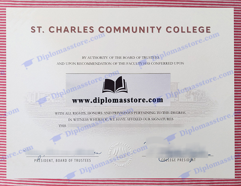 St. Charles Community College diploma, SCCC certificate,