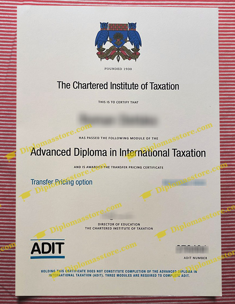 Chartered Institute of Taxation diploma, Chartered Institute of Taxation certificate,