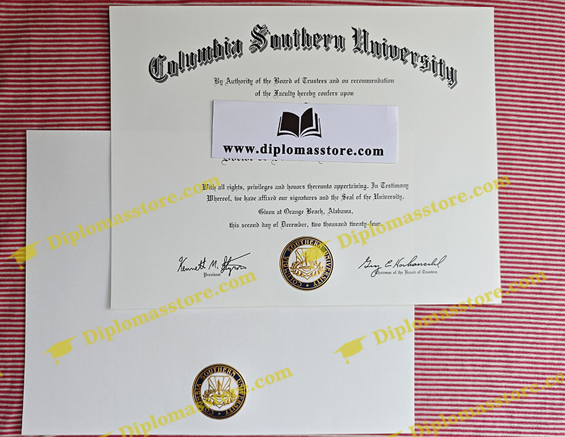 CSU diploma, Columbia Southern University certificate,