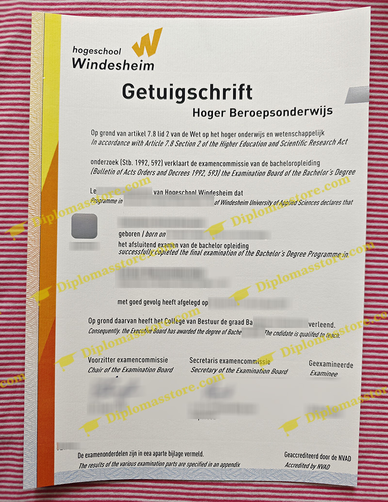 Hogeschool Windesheim diploma, Hogeschool Windesheim degree,