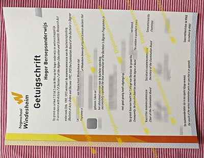 Hogeschool Windesheim getuigschrift