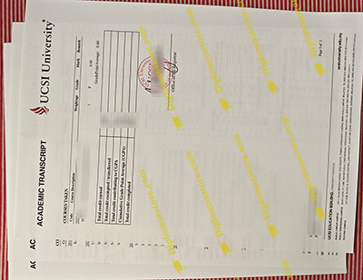 UCSI transcript