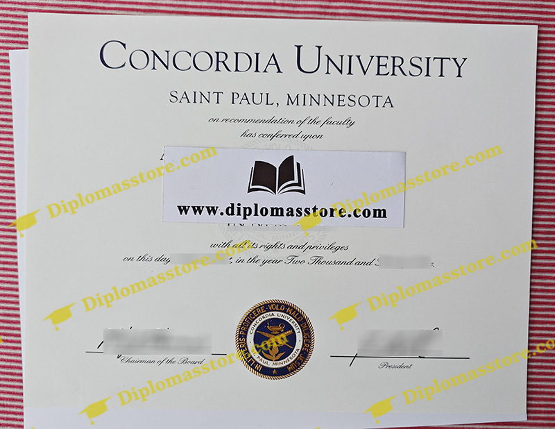 Concordia University Minnesota degree, Concordia University St Paul diploma,
