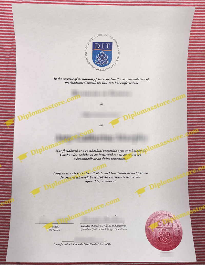 Dublin Institute of Technology degree, DIT diploma,