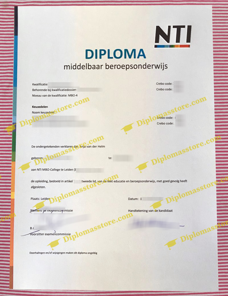 Hogeschool NTI diploma
