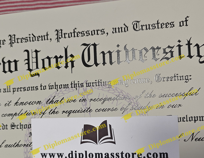 NYU diploma 3D letters printing