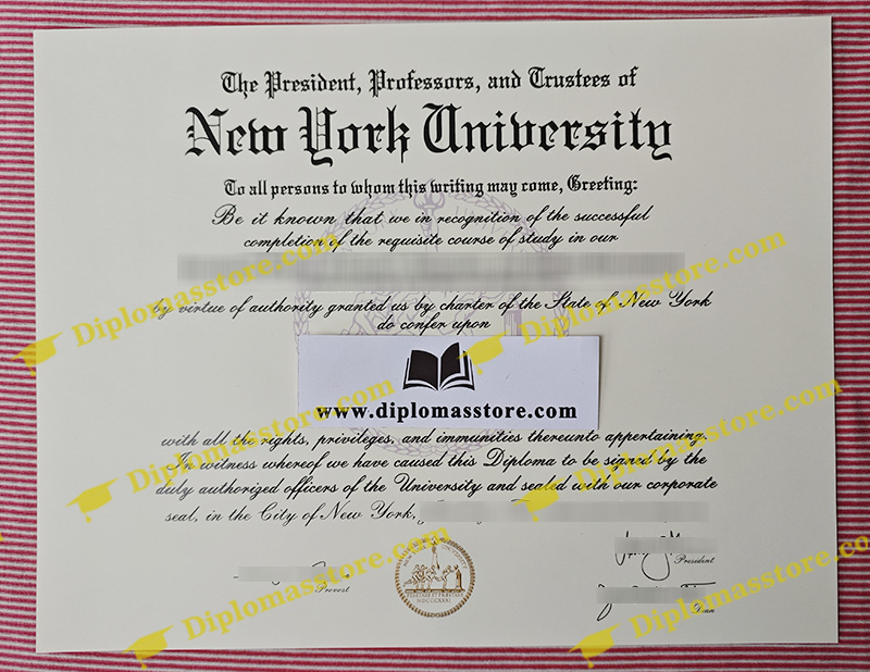 NYU diploma, NYU degree,