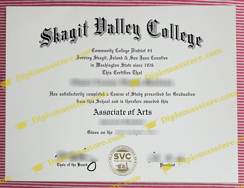 Skagit Valley College diploma, Skagit Valley College degree,