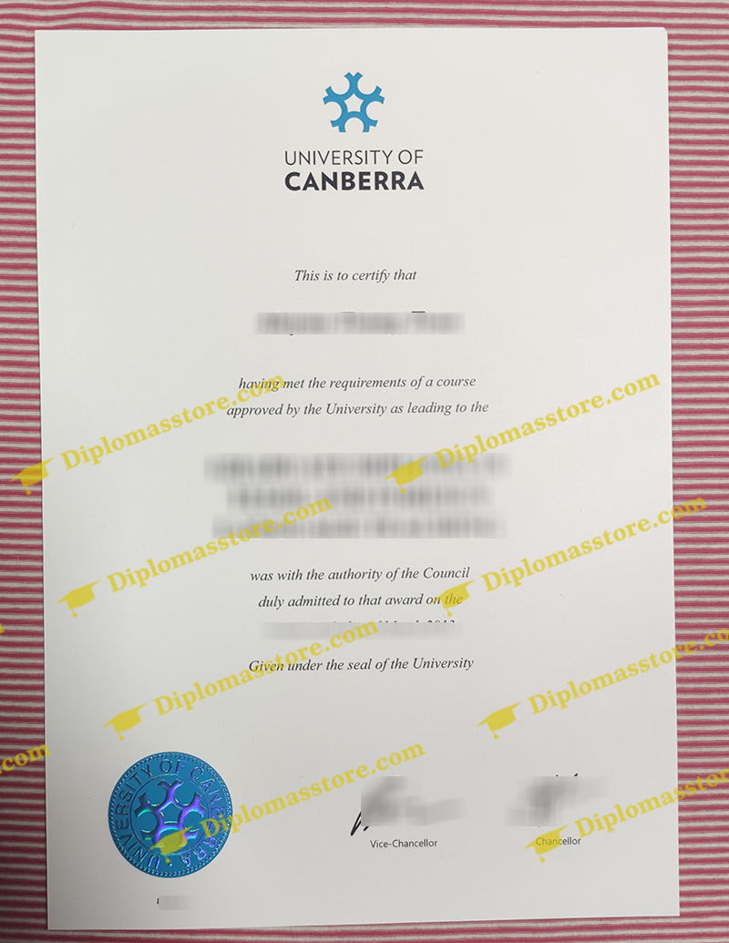 University of Canberra diploma, University of Canberra degree,