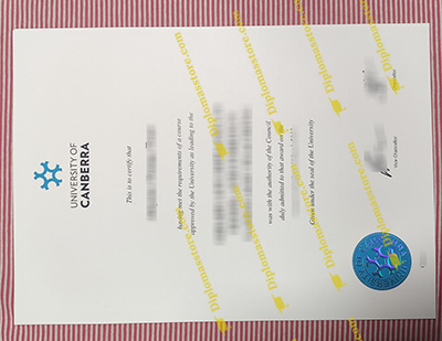 University of Canberra certificate