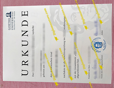 Goethe-Universität urkunde 2025