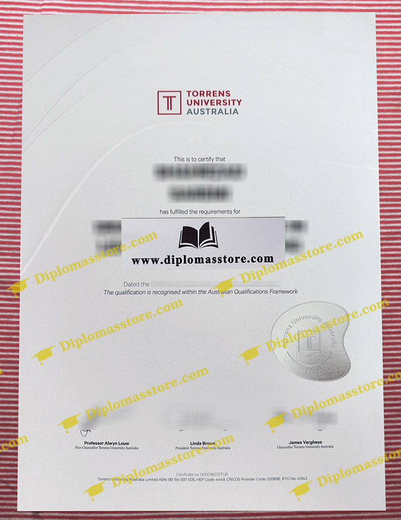 Torrens University diploma, Torrens University degree,