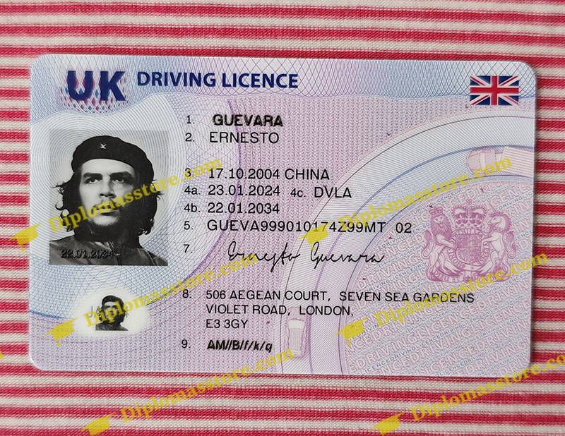 UK driving licence, UK DL card,
