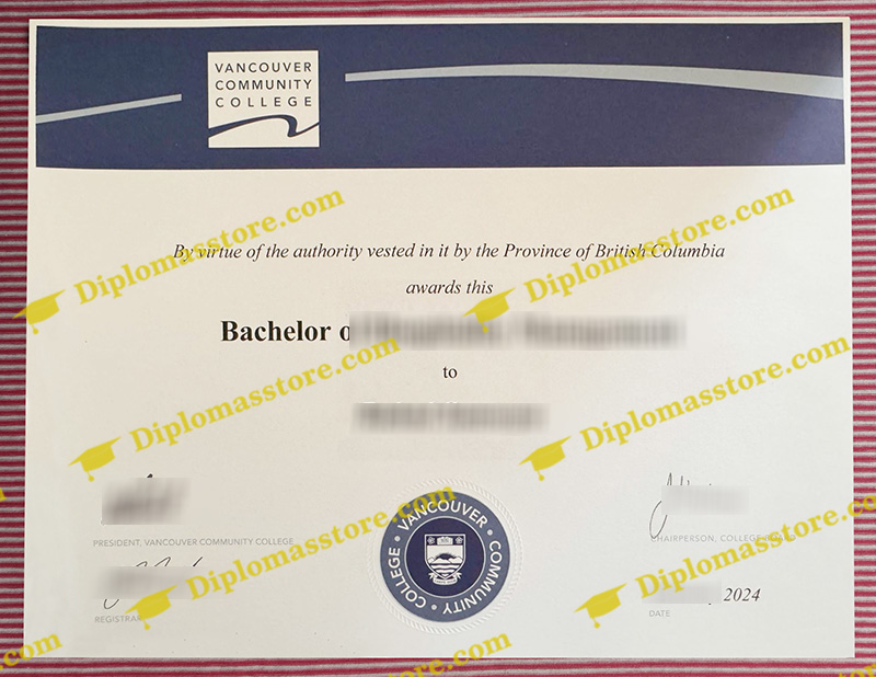 Vancouver Community College diploma, Vancouver Community College degree,