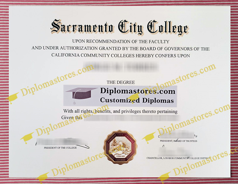 Sacramento City College diploma, Sacramento City College degree,