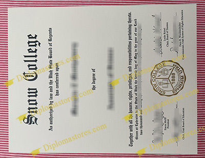Snow College certificate