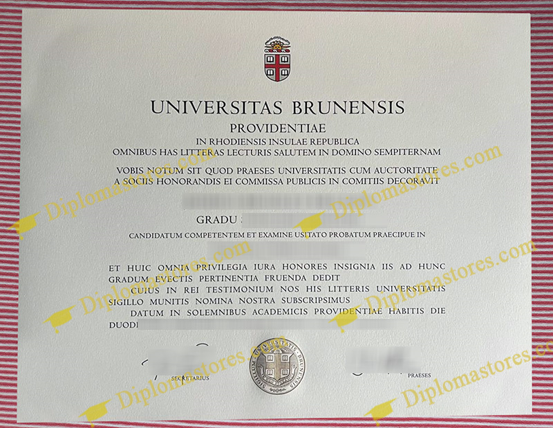 Universitas Brunensis diploma, Brown University degree,
