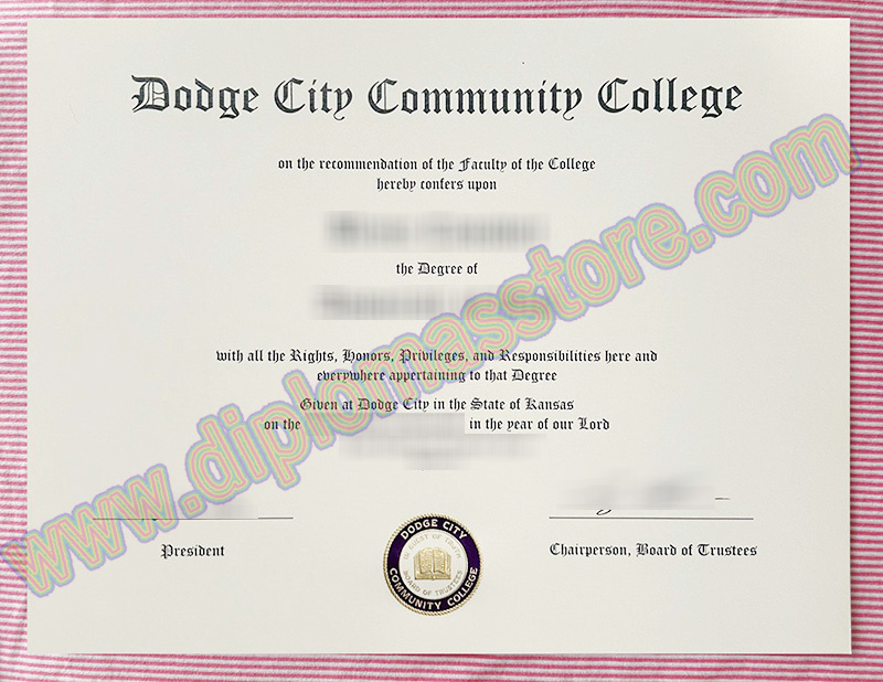 Dodge City Community College diploma, Dodge City Community College degree,