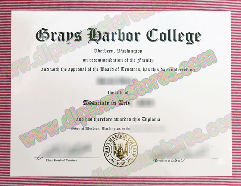 Grays Harbor College diploma, Grays Harbor College degree,