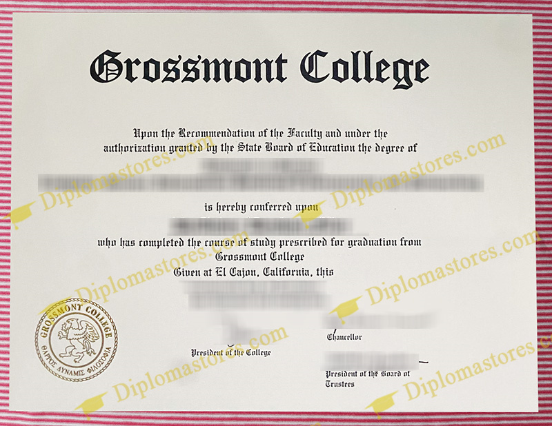 Grossmont College diploma, Grossmont College degree,