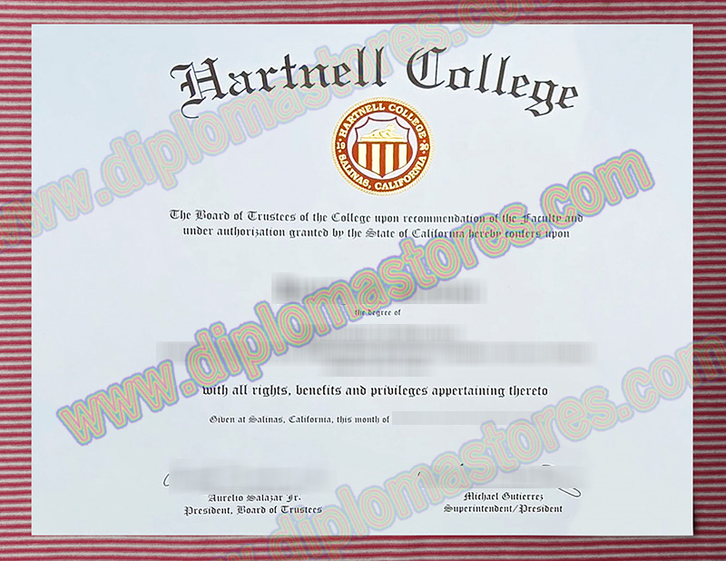 Hartnell College diploma, Hartnell College degree,