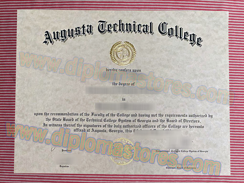 Augusta Technical University diploma
