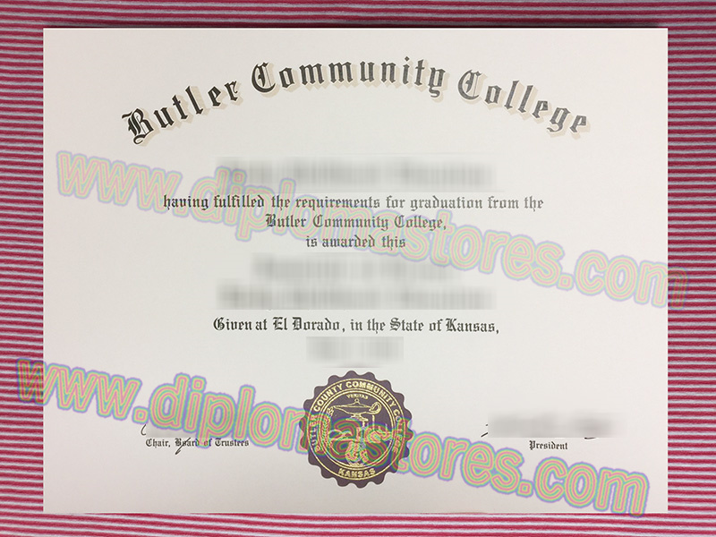 Butler Community College diploma, Butler Community College degree,