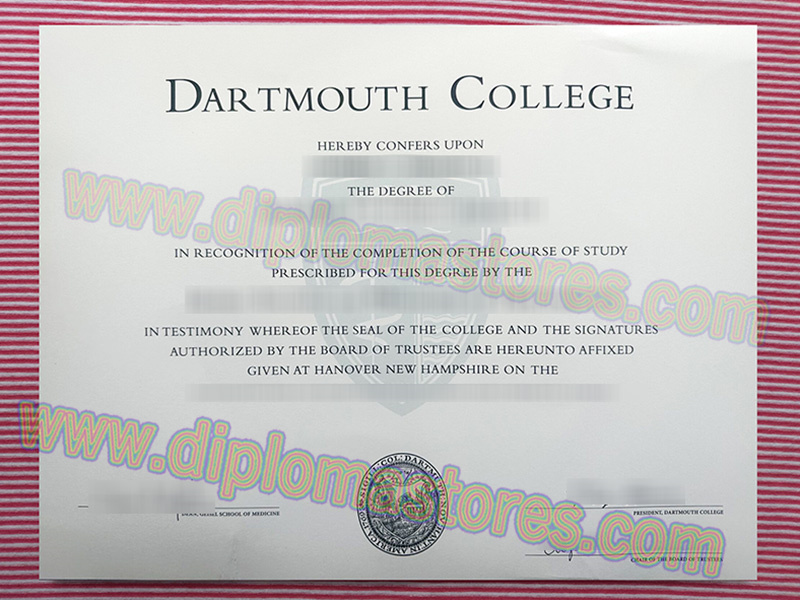 Dartmouth College diploma, Dartmouth College degree,