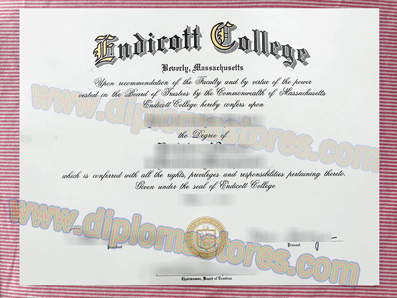 Endicott College diploma, Endicott College degree,