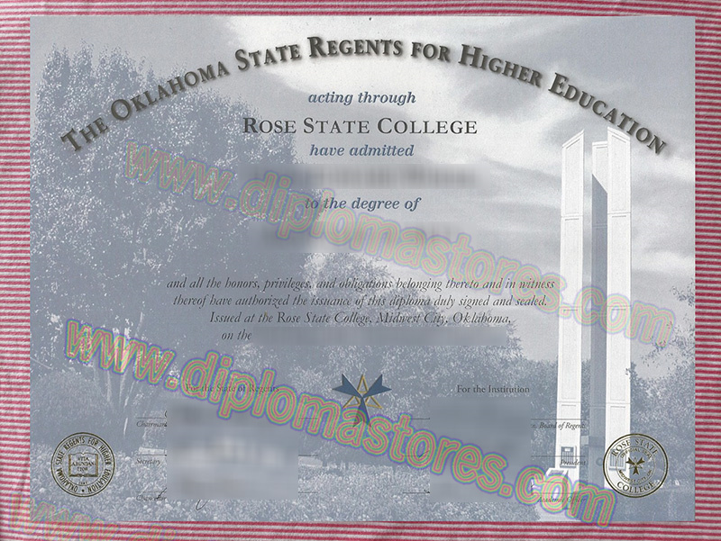 Rose State College diploma