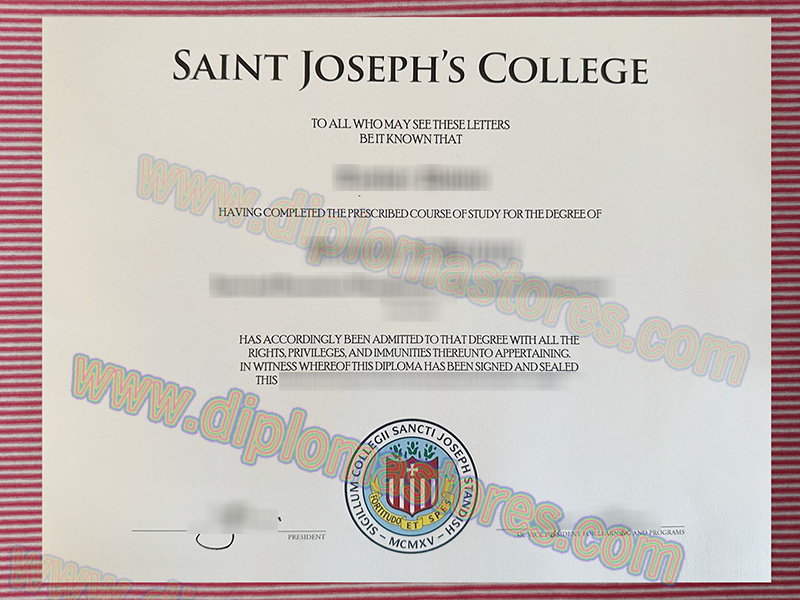 Saint Joseph's College of Maine diploma