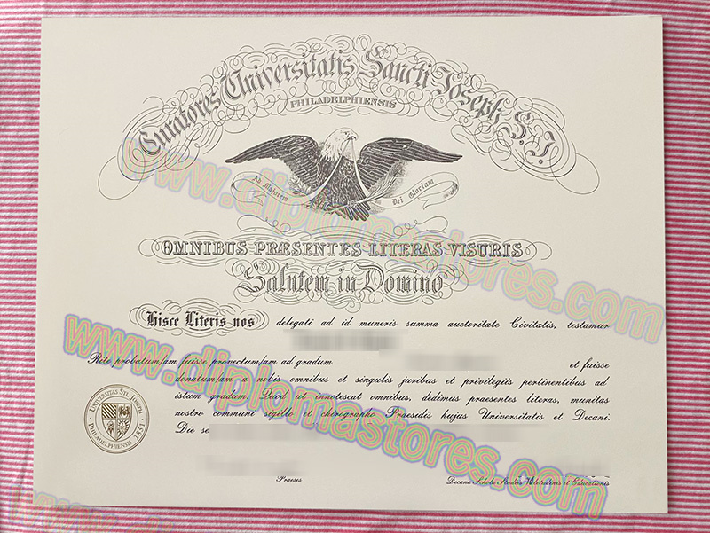 Saint Joseph's University diploma